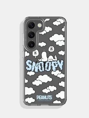 Peanuts x Skinnydip Snoopy Clouds Repeat Android Case Wireless charging Clear Design