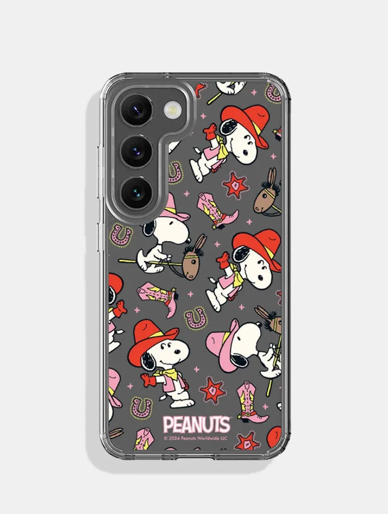 Peanuts x Skinnydip Snoopy Cowboy Android Case Modern feature
