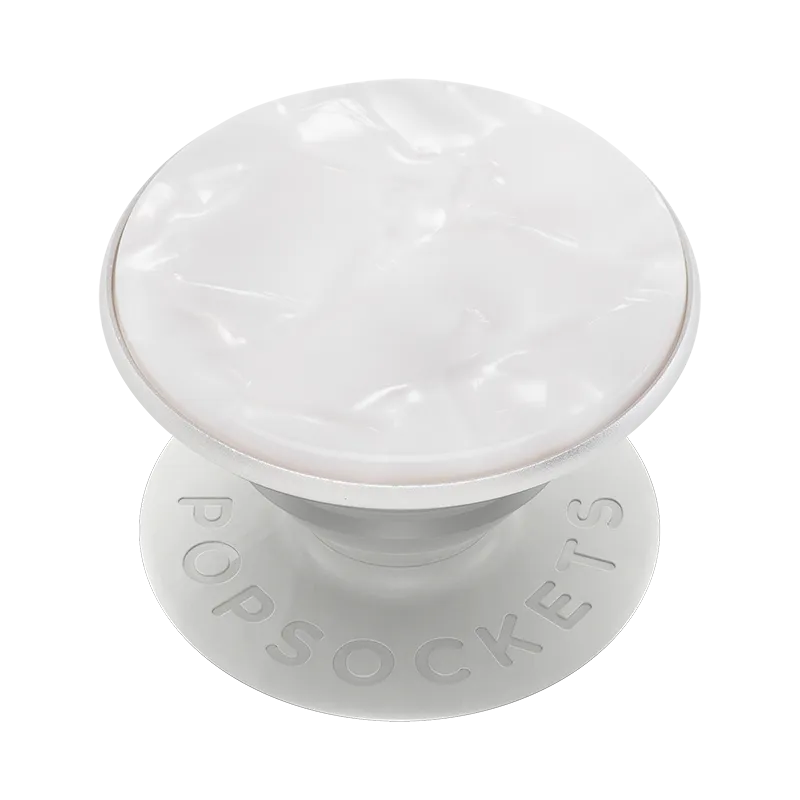 Pop Socket Flexible Grip Pop Socket Work Pearl White Acetate PopGrip