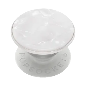 Pop Socket Flexible Grip Pop Socket Work Pearl White Acetate PopGrip