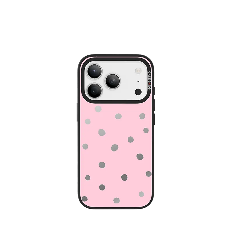 Durable Quality Matte Protection Sweet Pink Polka Dots Imagisnap