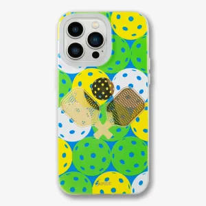 Modern Aesthetic Unique Artwork Pickleball MagSafe? Compatible iPhone Case