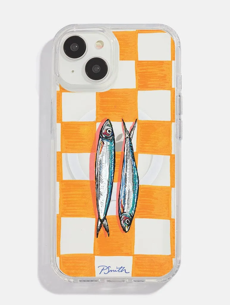hybrid design Pippa Smith Studio x Skinnydip Sardines On Check MagSafe iPhone Case