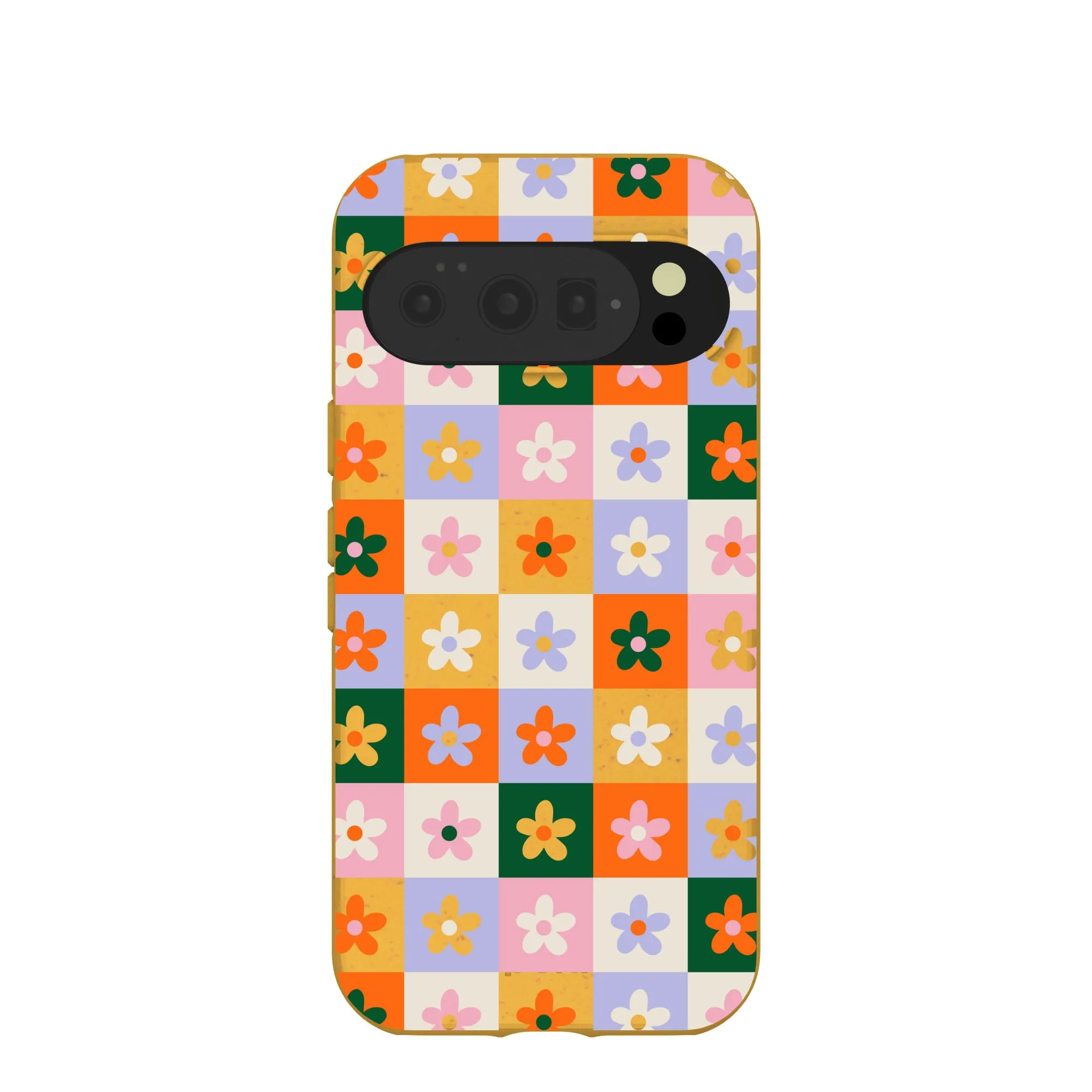 Honey Flower Tiles Google Pixel 10/10 Pro Case Elegant Finish Design