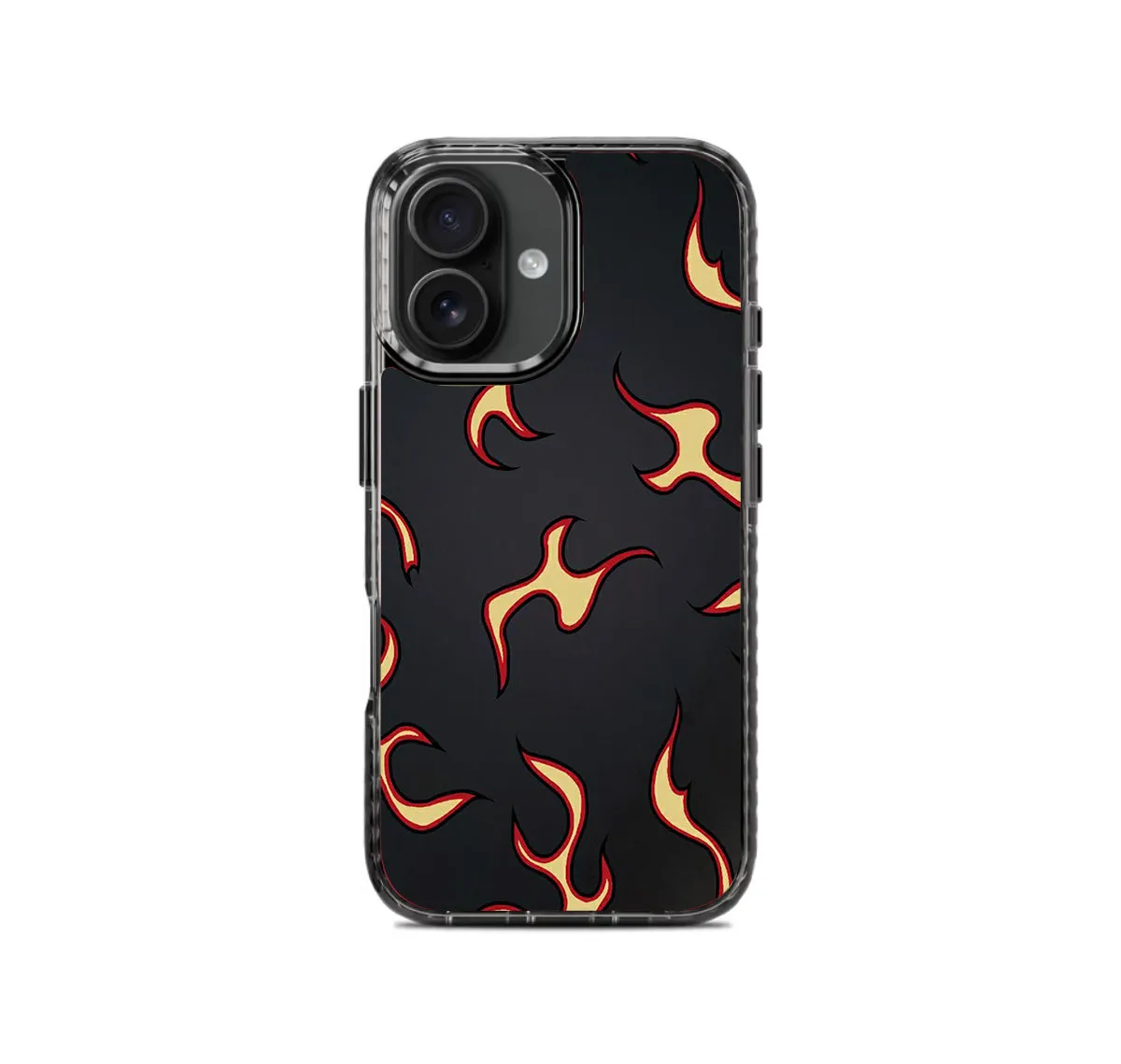 Black Flames Pattern Stride 2.0 Phone Case Cover Comfort Texture Finish