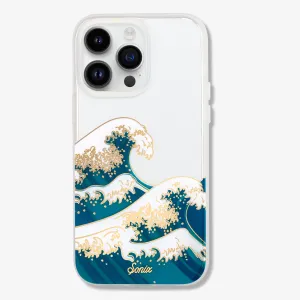 Tokyo Wave iPhone Case Protective Frame Design