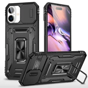 Rugged Surface Build Protective Form Texture Apple iPhone 16 Plus Armor Case