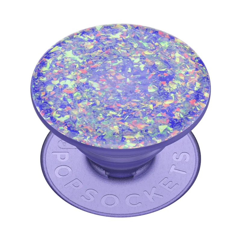 Iridescent Confetti Ice Purple PopGrip Pop Socket Video Use Pop Socket Cool