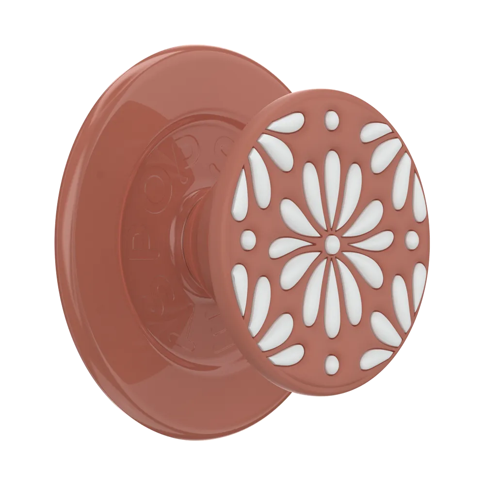 Hero Max Grip Grip Edge Ultra Glazed Terracotta PopGrip for MagSafe