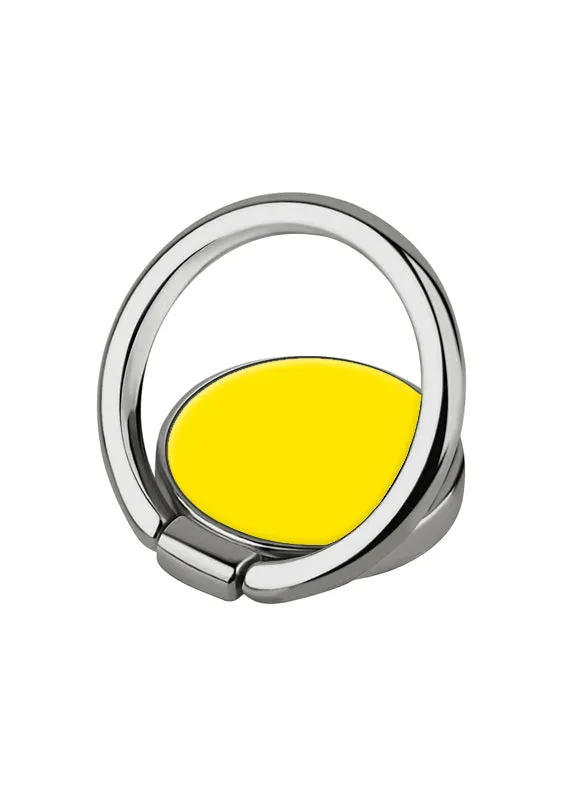 Yellow Adhesive Phone Ring Stand Rotating Base Ring