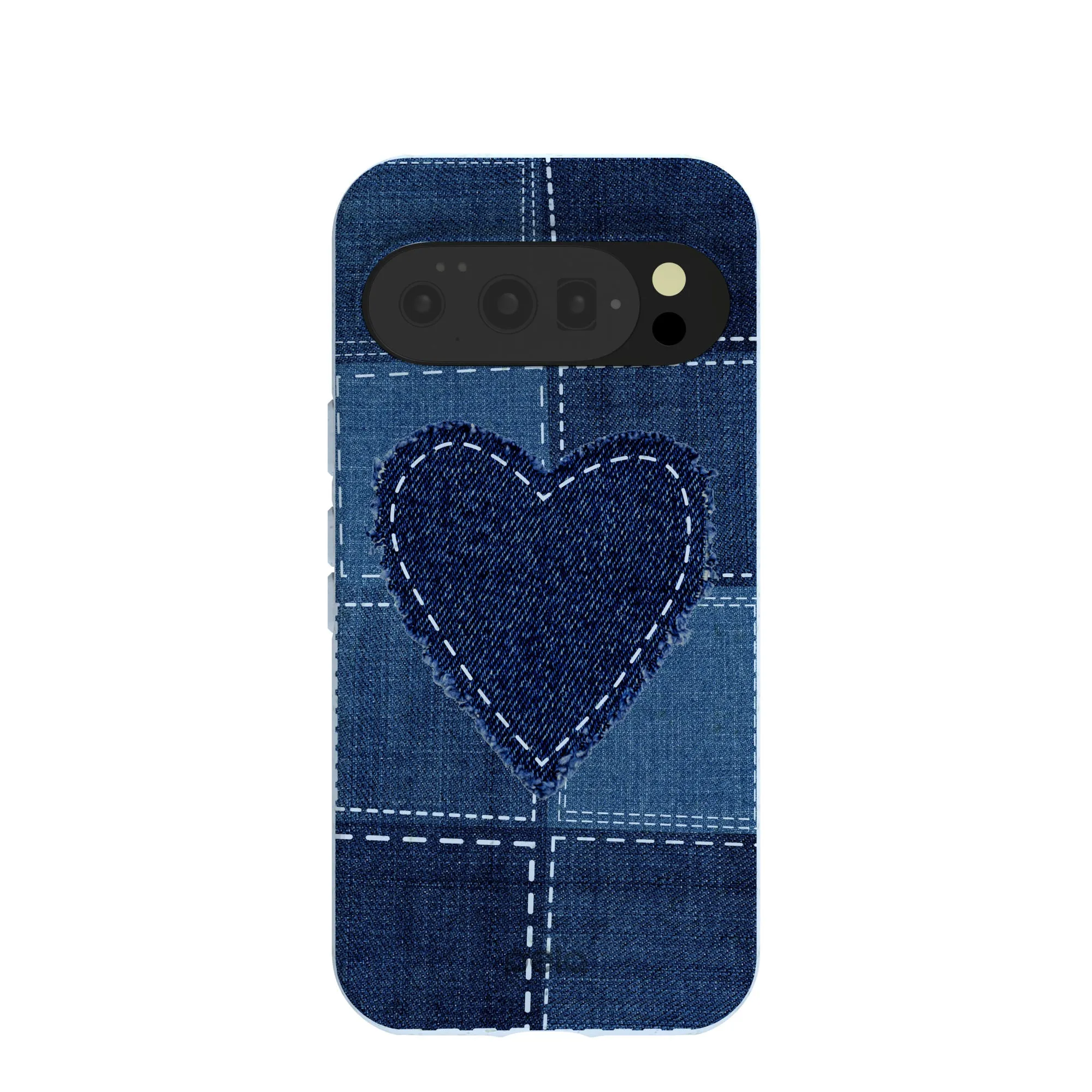 Comfort Design Layer Powder Blue Denim Heart Google Pixel 10/10 Pro Case