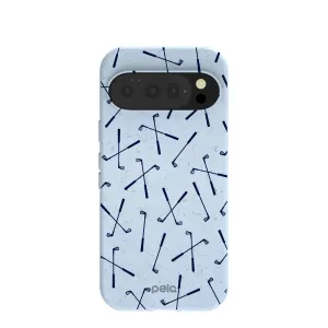 Powder Blue Golf Clubs Google Pixel 10/10 Pro Case simple design Fashion Accent