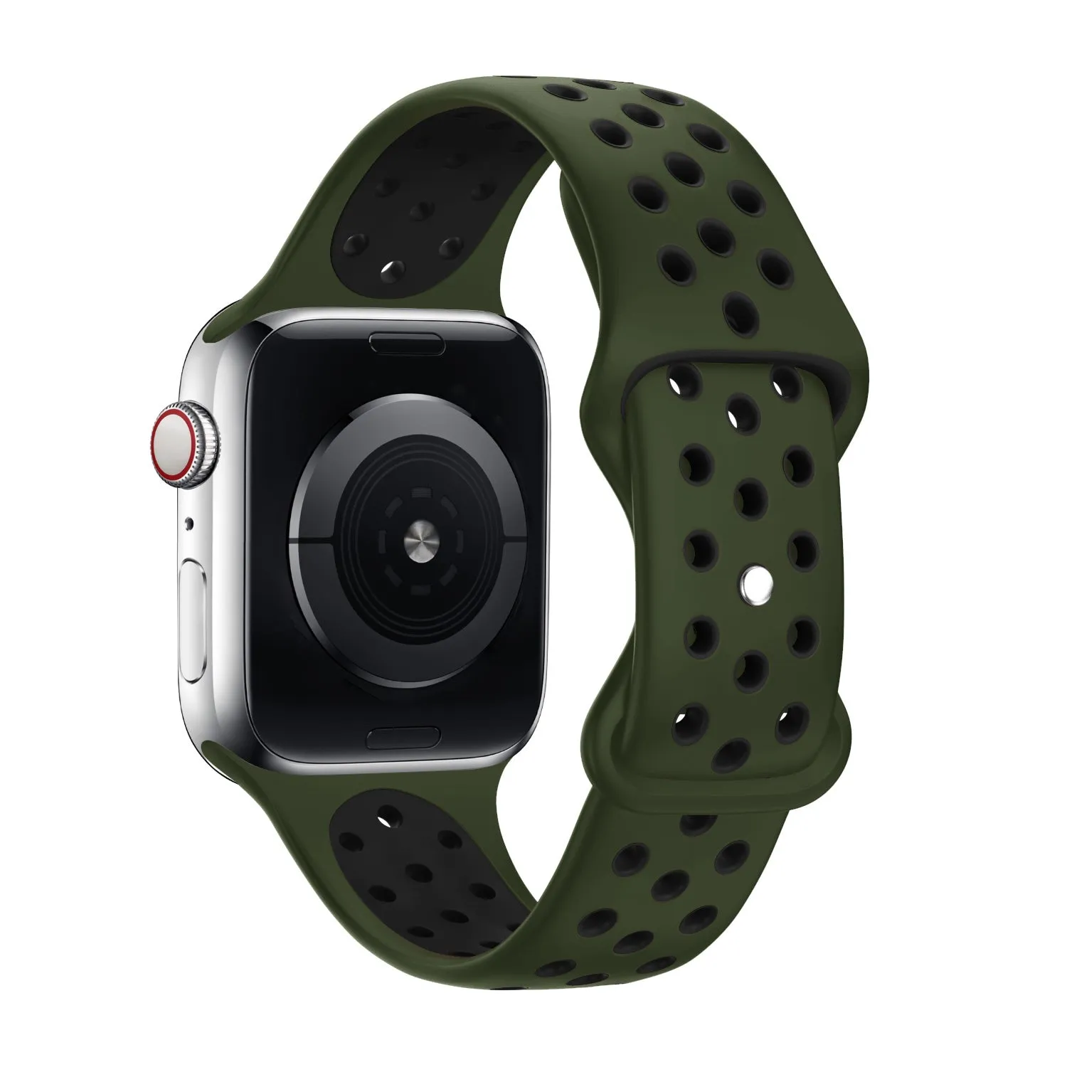 Premium Function Apple Watch Sport Strap Classic (Olive/Black)