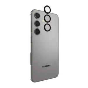 Printed Artwork Samsung Galaxy S24 5G Case-Mate Aluminum Ring Glass Lens Protector - Black