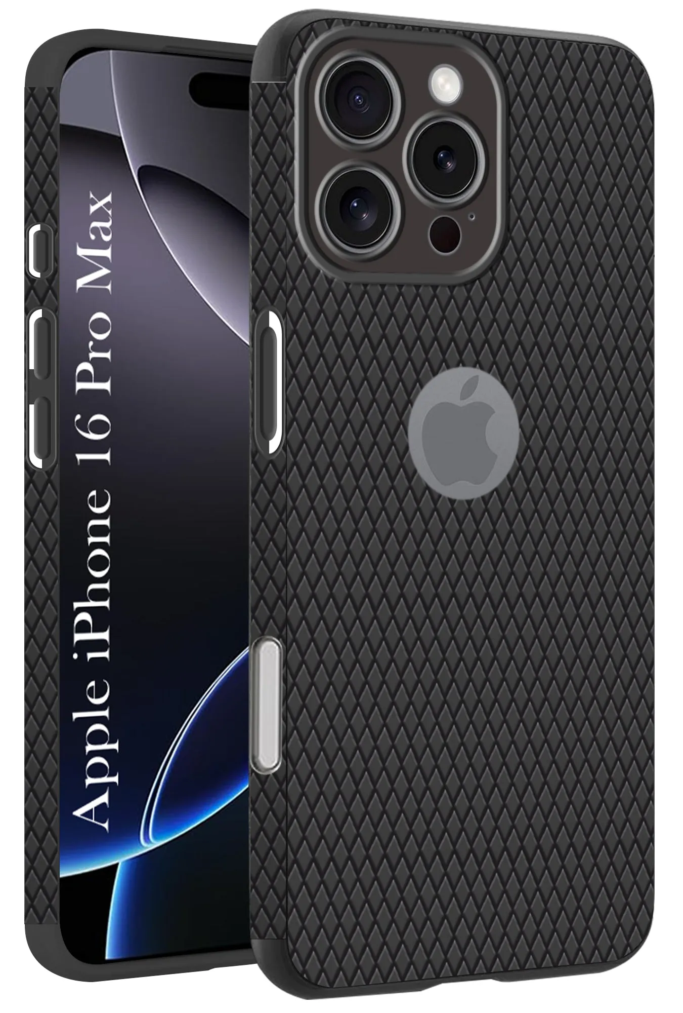 For Apple iPhone 16 Pro Max Back Cover Case (Liquid Silicone | Side Grip | Camera Protection) Comfort Build Layer Compact Feel