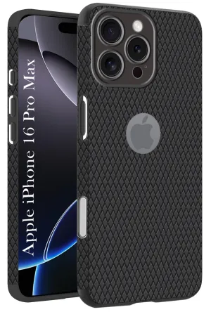 For Apple iPhone 16 Pro Max Back Cover Case (Liquid Silicone | Side Grip | Camera Protection) Comfort Build Layer Compact Feel