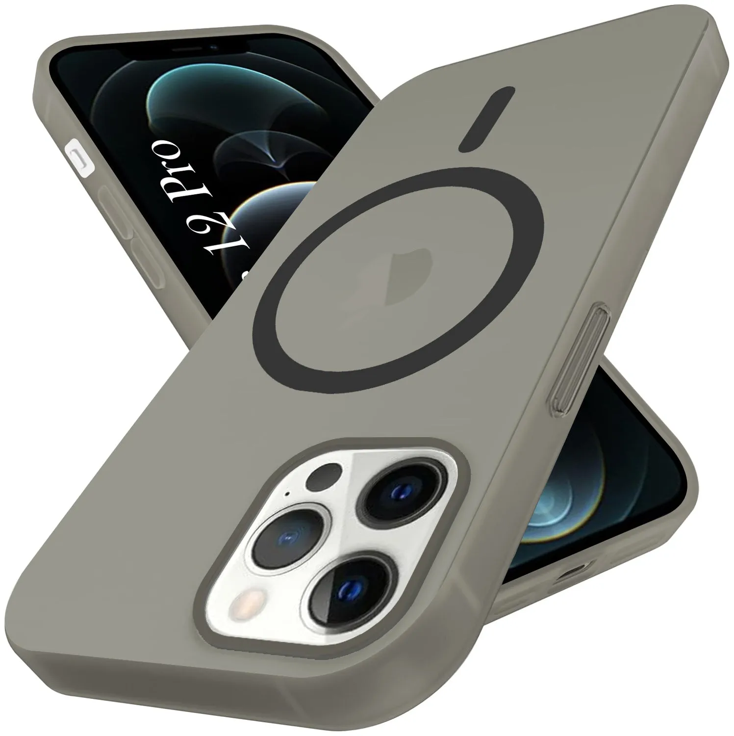 Sleek Finish For Apple iPhone 12 Pro Back Cover Case (Frosted Matte Feel | MagSafe Compatible Wireless Charging | Polycarbonate Material)