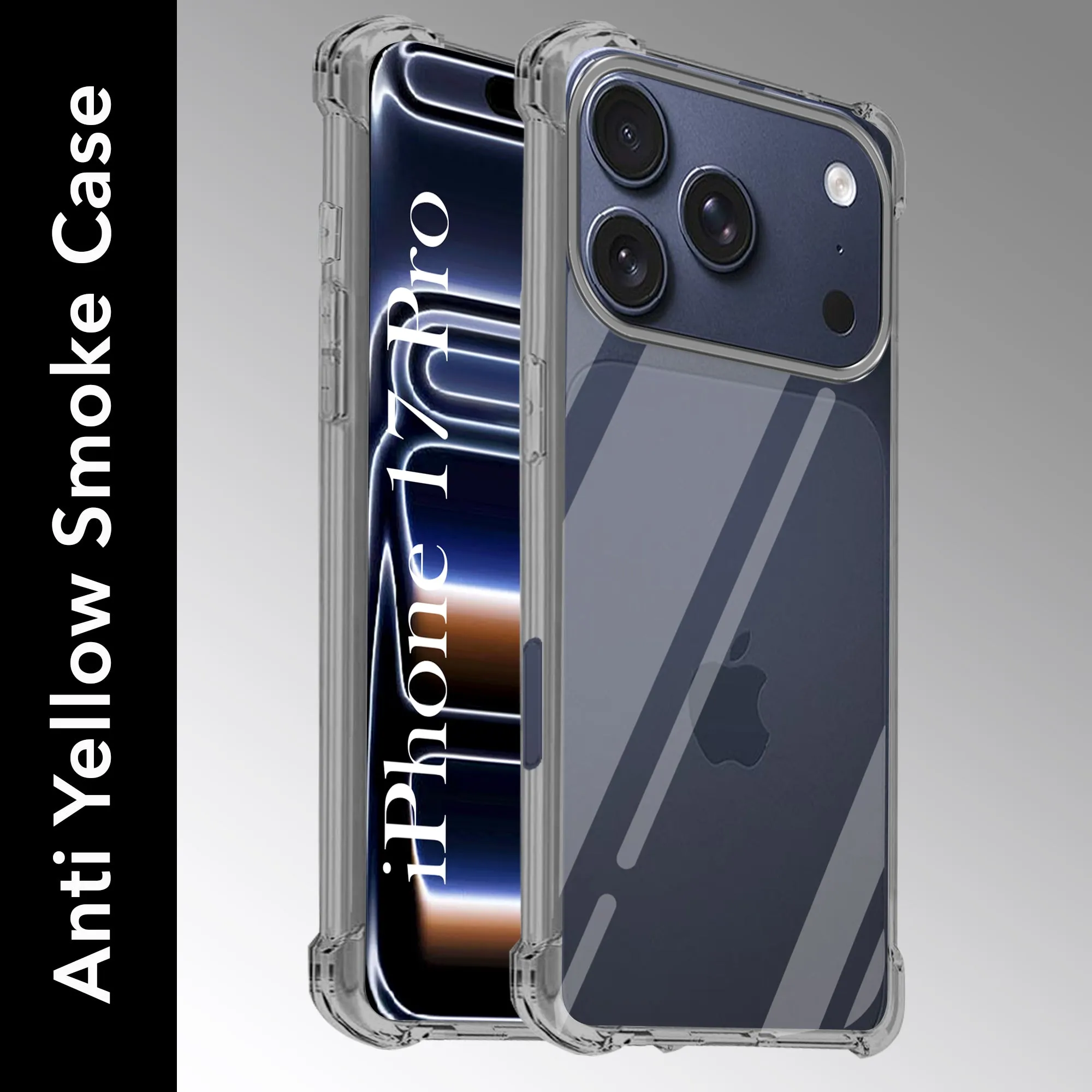 Student Gear Gloss Layer Finish For Apple iPhone 17 Pro Back Cover (Anti Yellow Case | Drop & Camera Protection | Hard Polycarbonate)