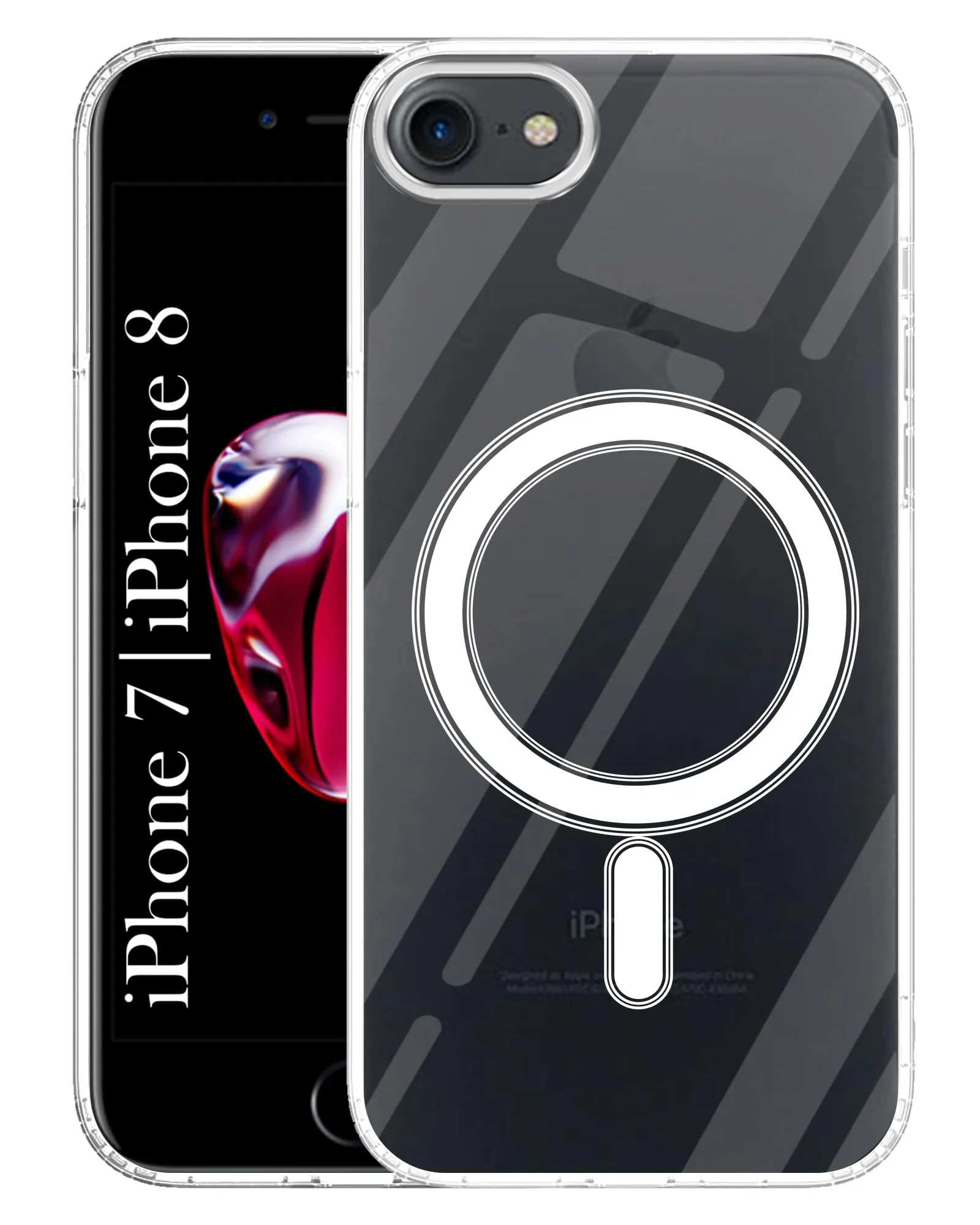 Matte Guard Soft Feel For Apple iPhone 7 | iPhone 8 Back Cover Case ( MagSafe Compatible Wireless Charging | Hybrid Camera Bump Protection | Shockproof Polycarbonate