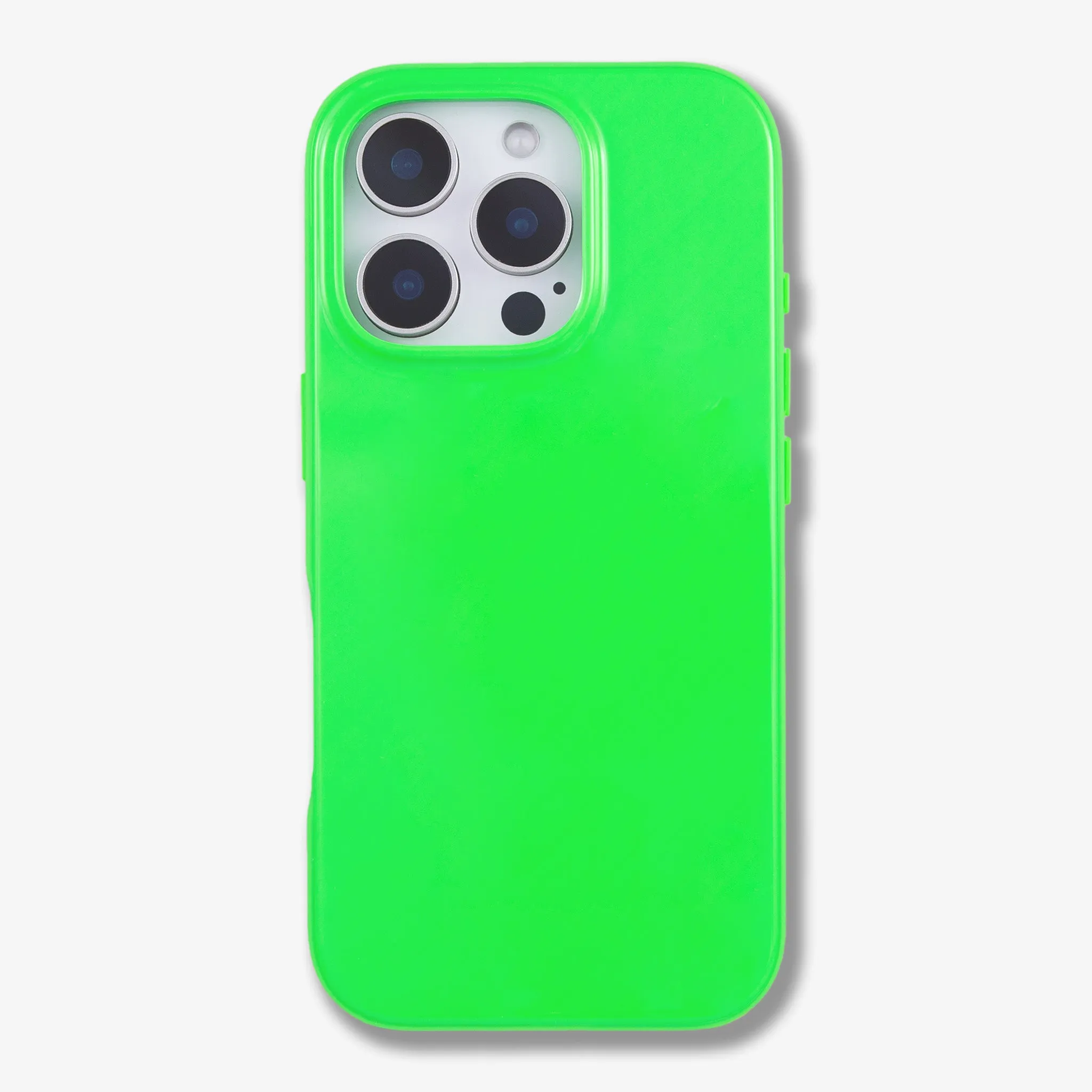 Protective barrier Shockproof Edge Gloss MagSafe? Compatible iPhone Case - Neon Green