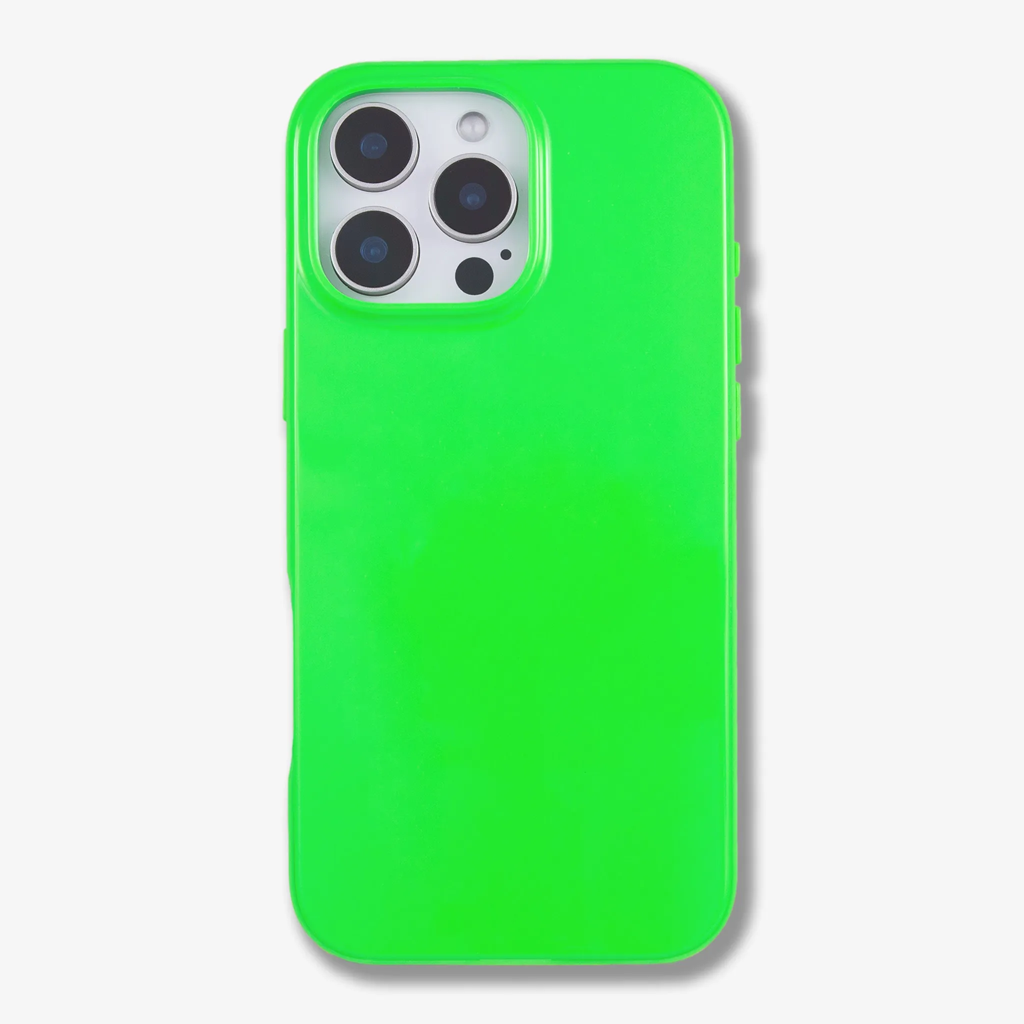 Color Accent slim fit Gloss MagSafe? Compatible iPhone Case - Neon Green