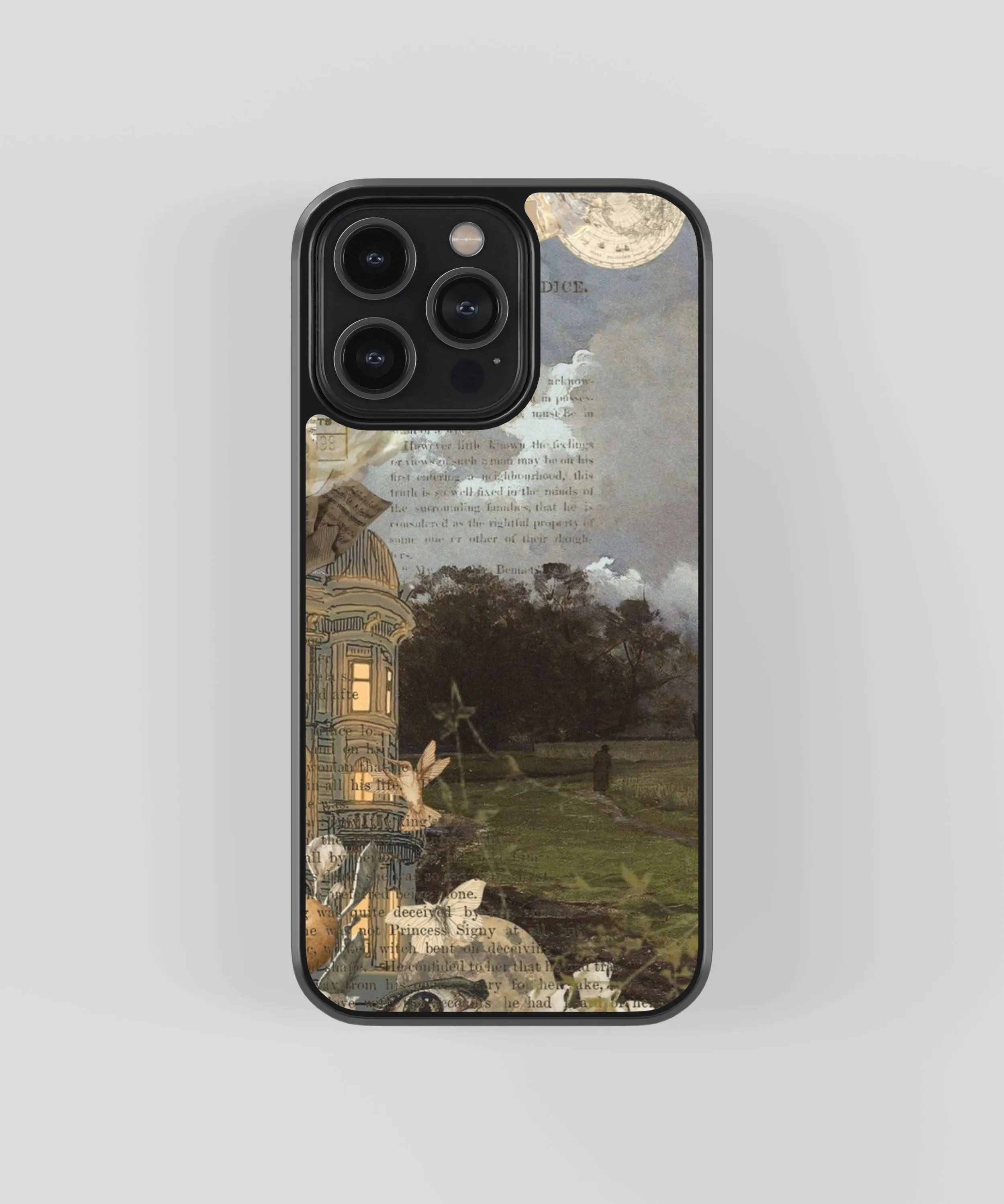 Easy Access Pride & Prejudice Vintage Glass Phone Case Cover