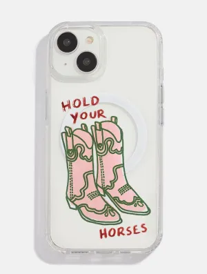 Hand And Palm x Skinnydip Hold Your Horses MagSafe iPhone Case Marble finish