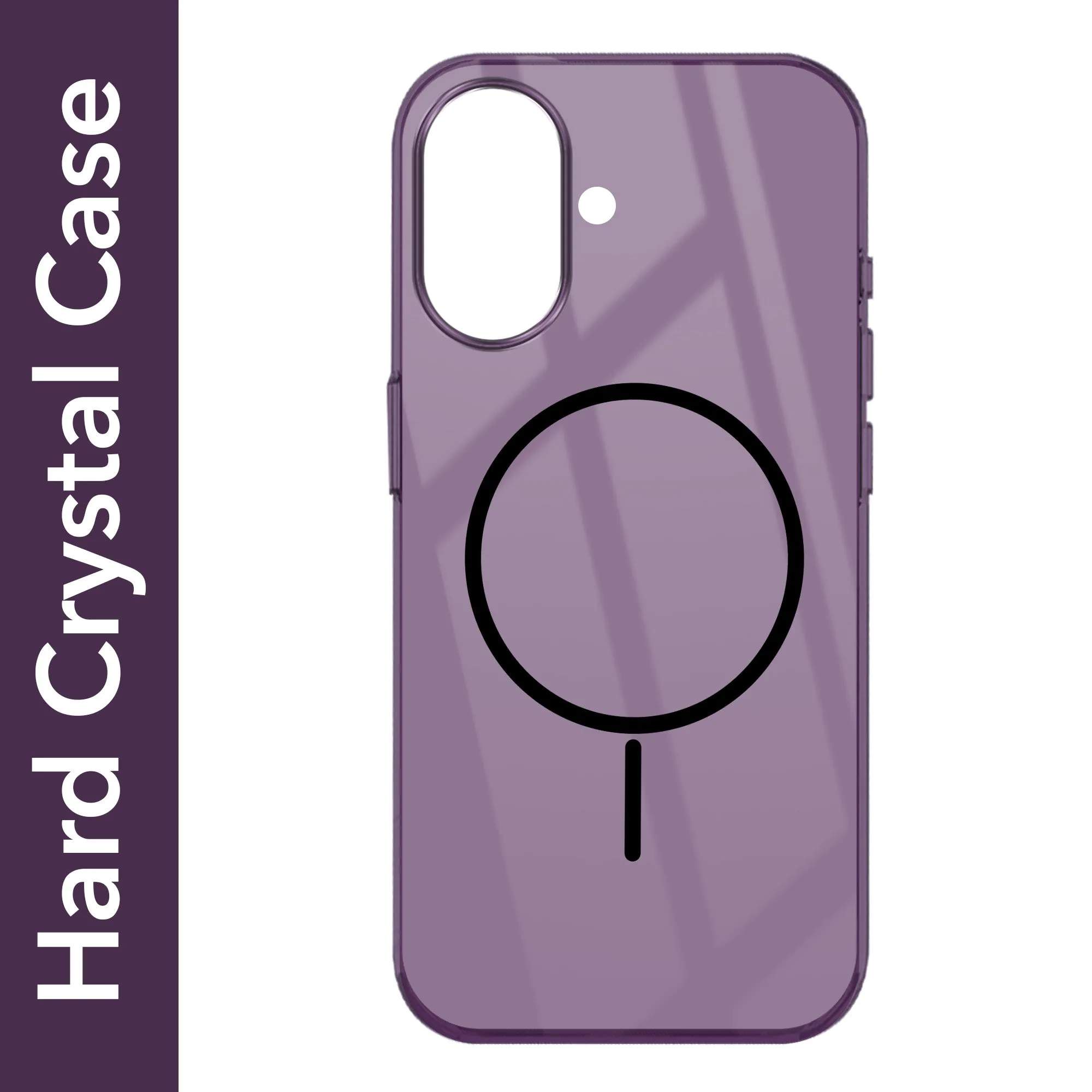 For Apple iPhone 16 Plus  Back Cover Case (Crystal Clear Case | MagSafe Wireless Charging Support | Hard Anti Yellow | Camera Protection Bump) Stylish Choice