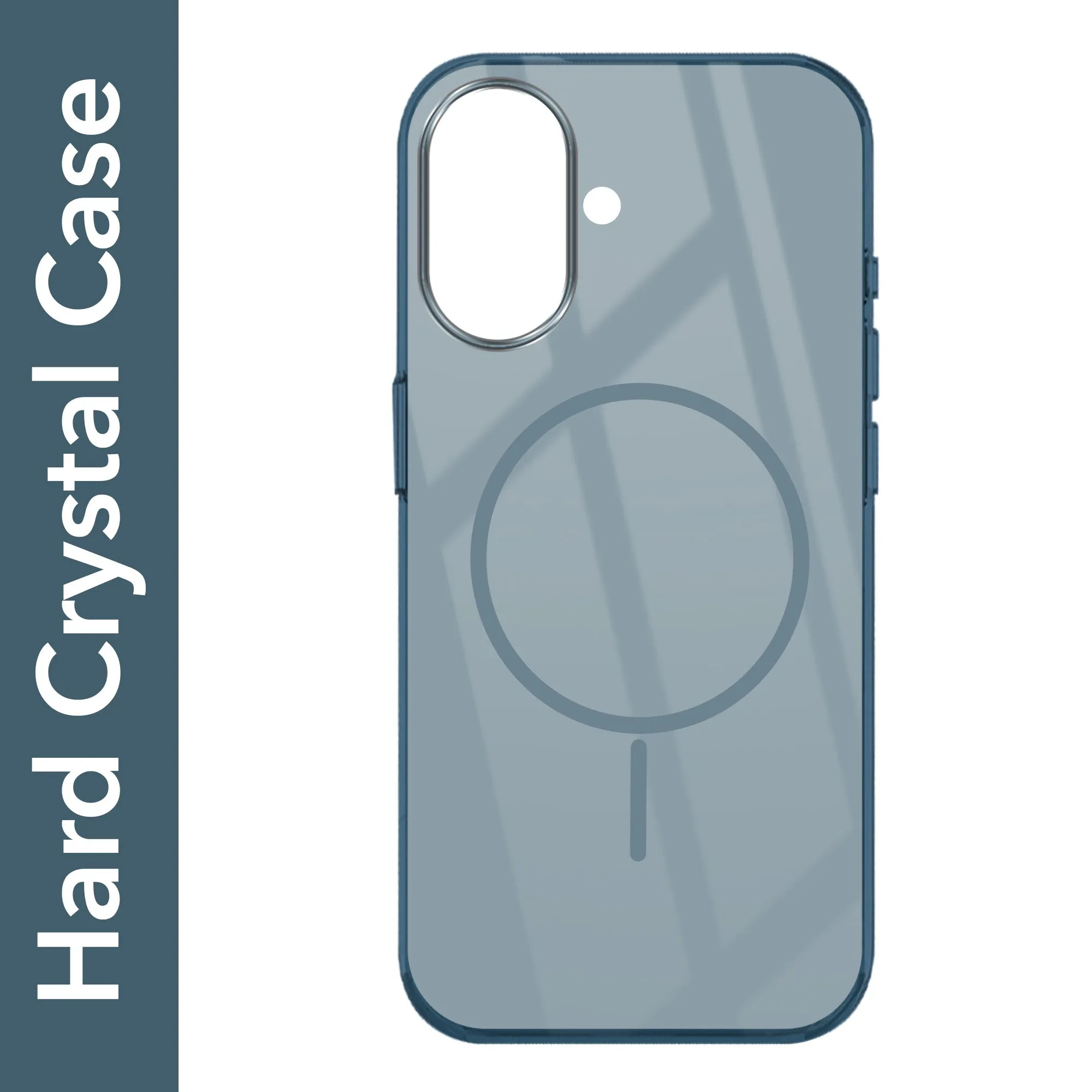 Modern Detail Vivid Design Texture For Apple iPhone 16 Plus  Back Cover Case (Crystal Clear Case | MagSafe Wireless Charging Support | Hard Anti Yellow | Camera Protection Bump)