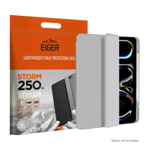 Eiger Storm 250m Stylus Case for Apple iPad Pro 13 (2024) in Light Grey stylish magnetic case