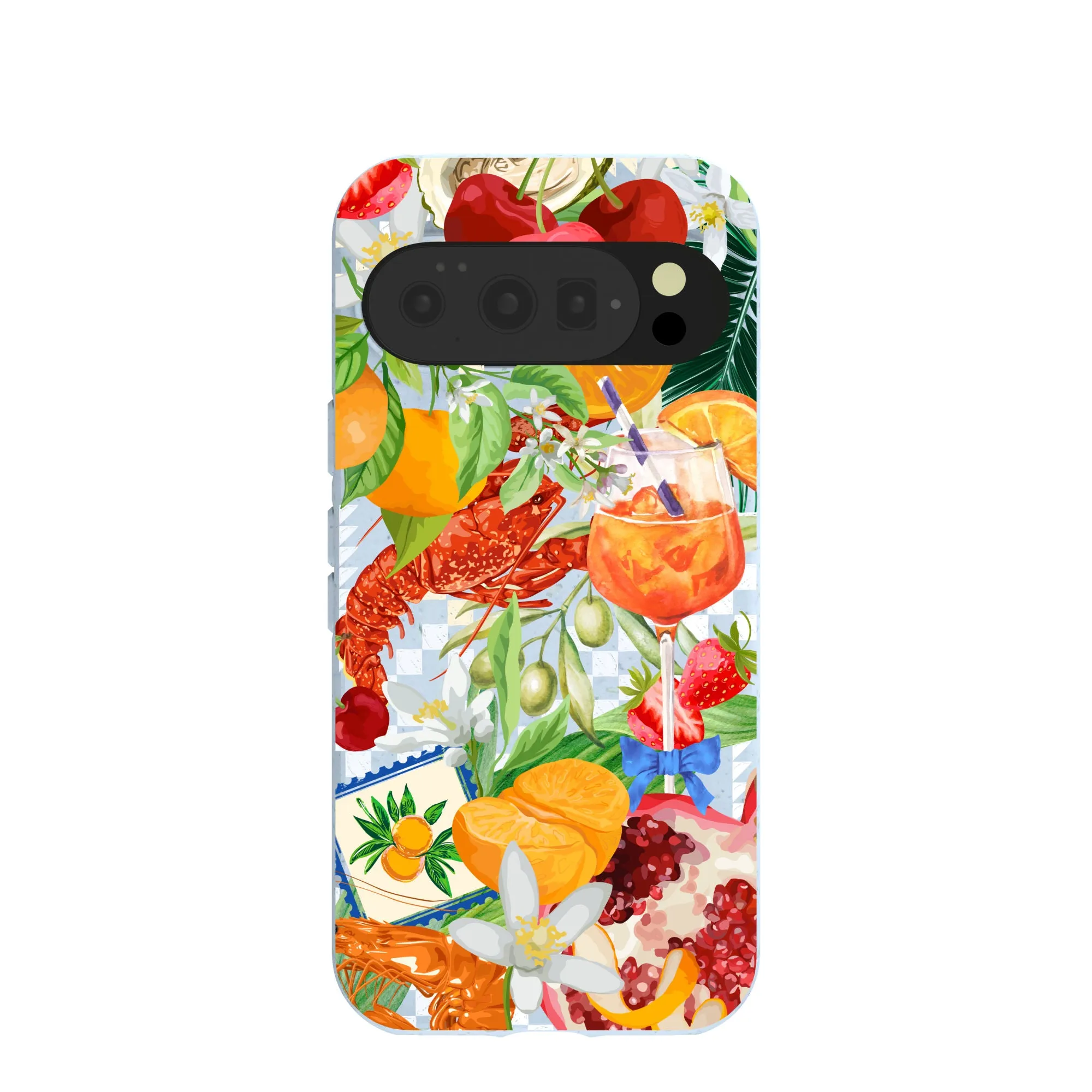 Flexible Protection Elegant Edge Powder Blue Mediterranean Summers Google Pixel 10/10 Pro Case