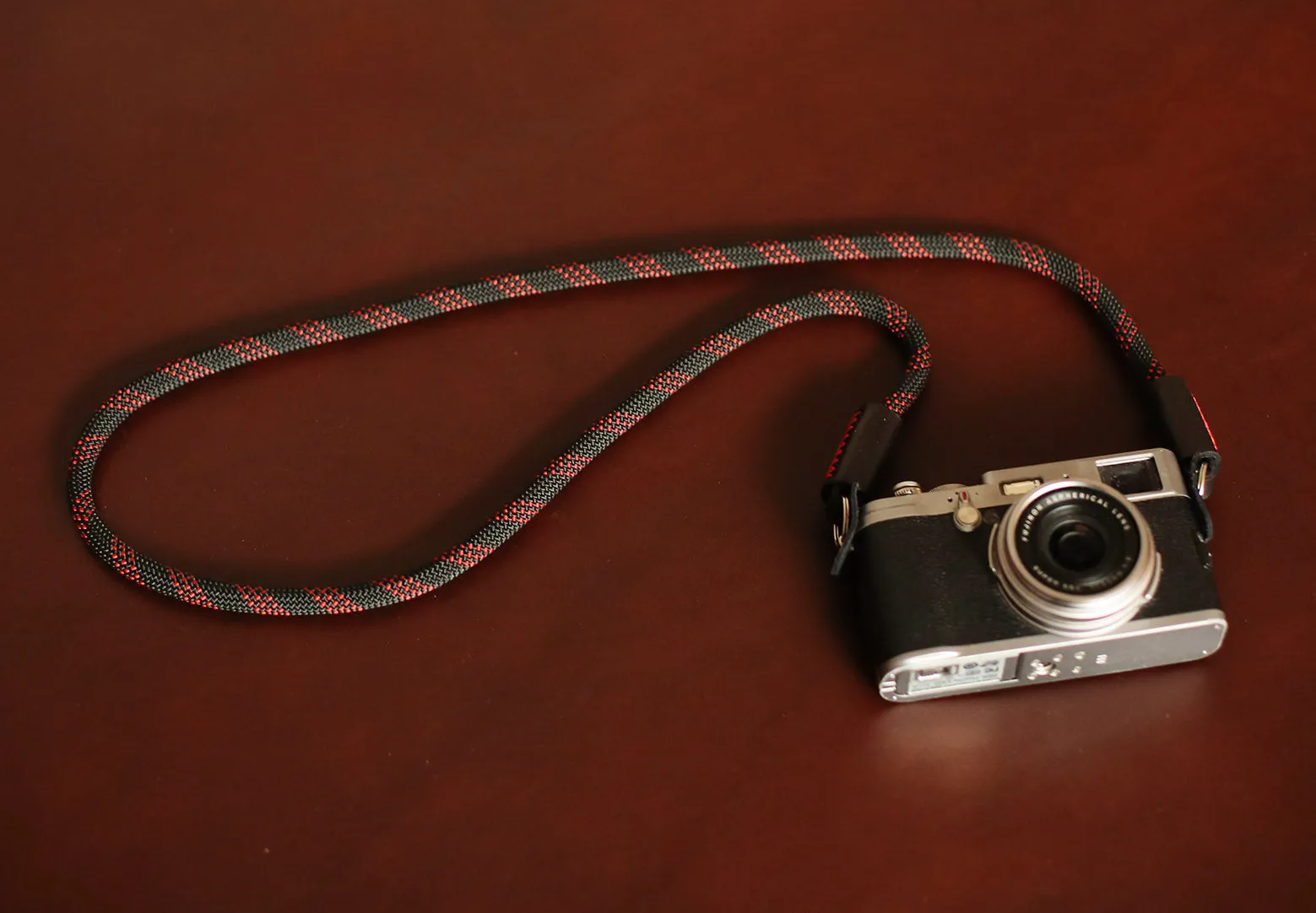 Wrist Band Adult User Handmade Black&Red Climbing Rope Camera Strap ?C Windmup