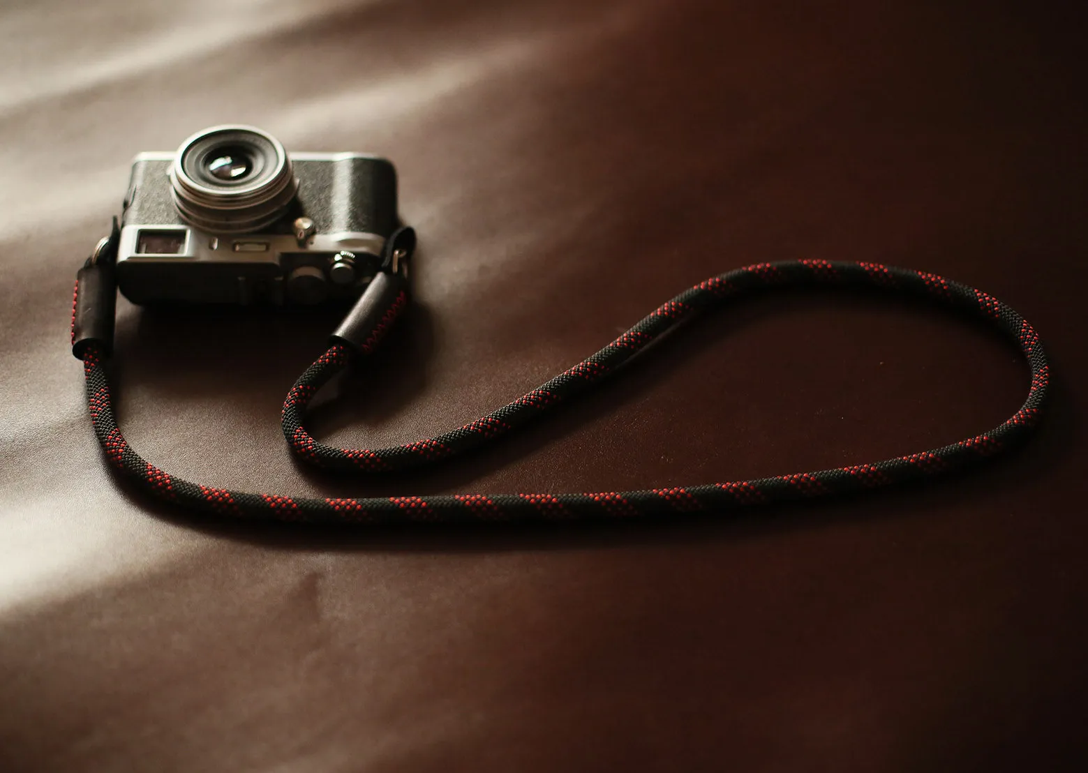 Handmade Black&Red Climbing Rope Camera Strap ?C Windmup teenagers
