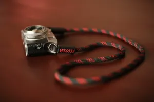Handmade Black&Red Climbing Rope Camera Strap ?C Windmup Multi Use Lanyard