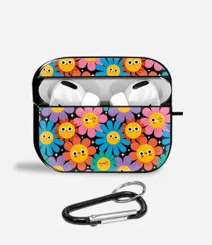 Radiant Rainbows Airpods Glass Case compact lightweight pastel leather protector