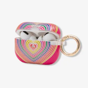 for students and travelers Universal Storage Pouch Rainbow Hearts AirPods Case
