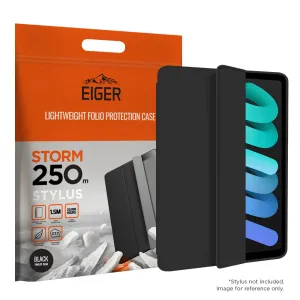 durable shell for pad stylish touch pad sleeve Eiger Storm 250m Stylus Case for Apple iPad Mini 7/ Mini 6 in Black