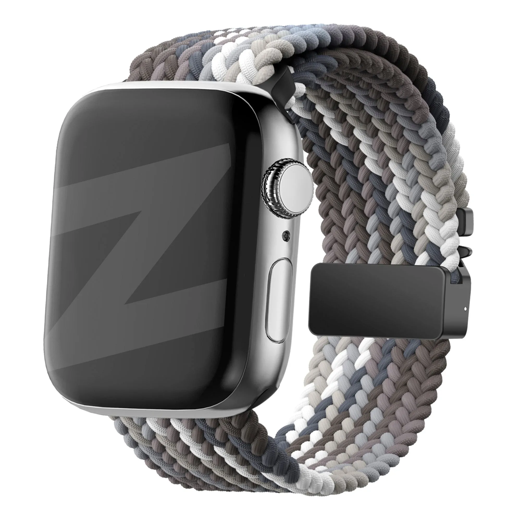 Bandz Apple Watch Braided Nylon Strap with P-Buckle (Mandala Black) Premium Outdoor Look Flexible Function Fit