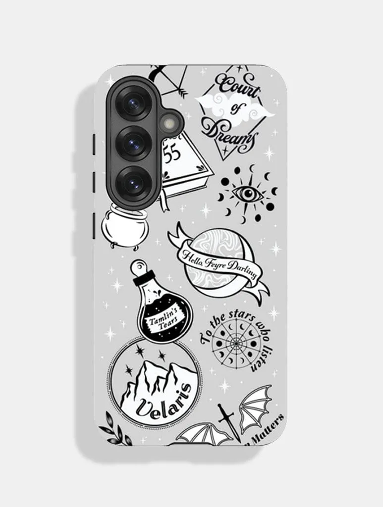 ACOTAR Sticker Ultra Protective Android Case Soft Detail