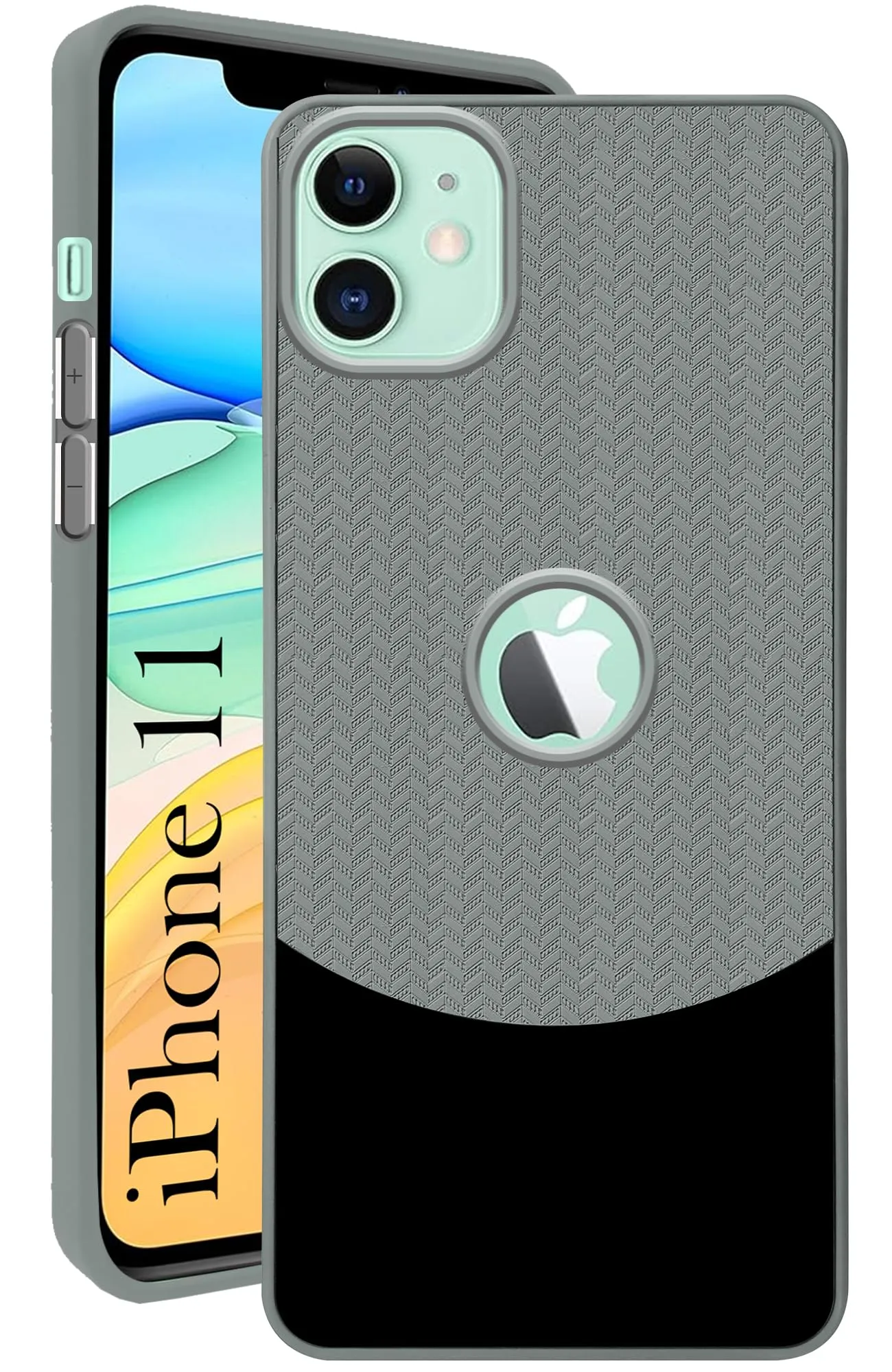 Office Accessory For Apple iPhone 11 Back Cover Case (Elegant PU Leather Finish | Premium Minimalist Professional | Camera Protection Bump)