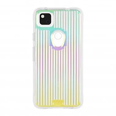 Google Pixel 4a Case-Mate Iridescent Tough Groove Case Smooth Craft Glossy Texture