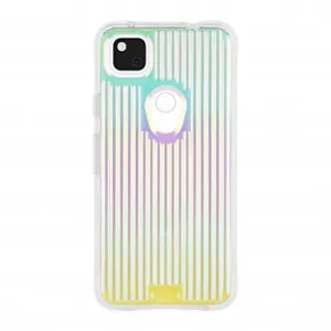 Google Pixel 4a Case-Mate Iridescent Tough Groove Case Smooth Craft Glossy Texture