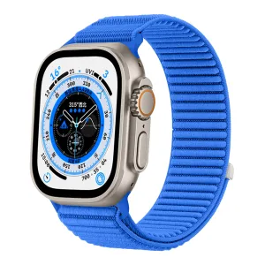 Strap-it Apple Watch Wave Nylon Strap (Royal Blue) Comfort Fit Design