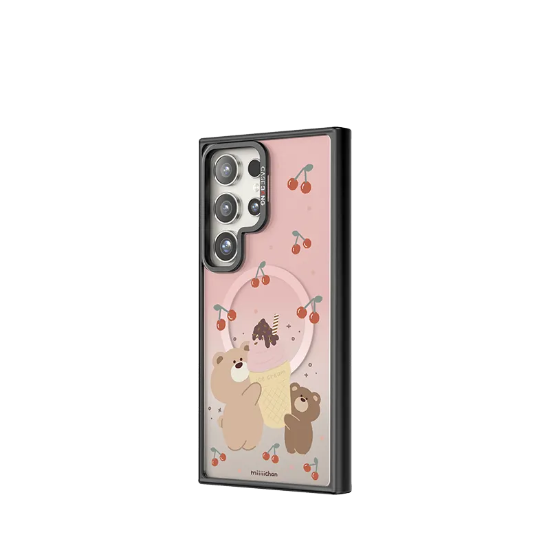 Hard Plastic Durable Pattern Ice Cream Teddy Bear Imagisnap