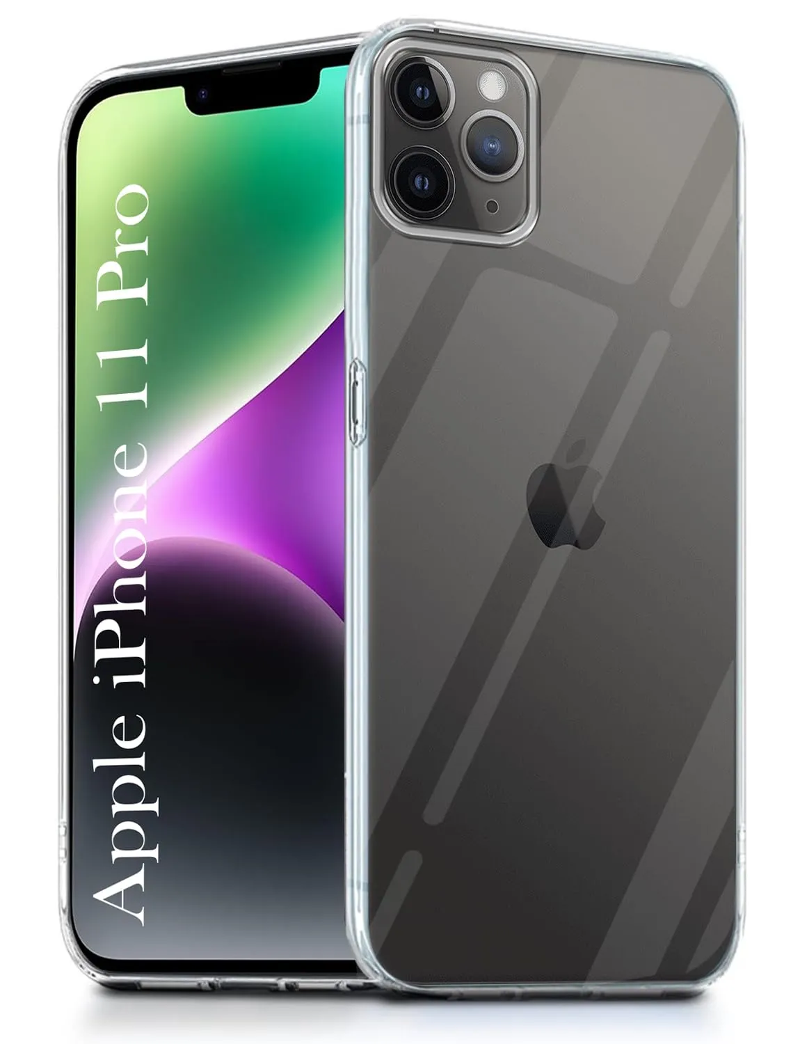Hand Friendly For Apple iPhone 11 Pro Back Cover( Silicone Clear Shockproof Case with Camera Protection | Soft and Flexible | Transparent)