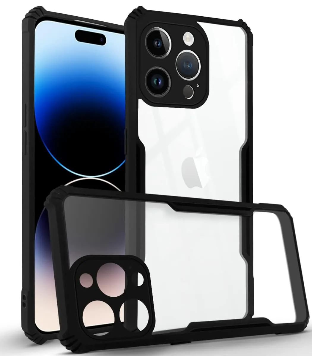 For Apple iPhone 14 Pro Back Cover Case (Textured Grip Design | Camera Protetion | Slim and Light Weight | Soft Touch and Feel) Stylish Detail Magnetic Mount