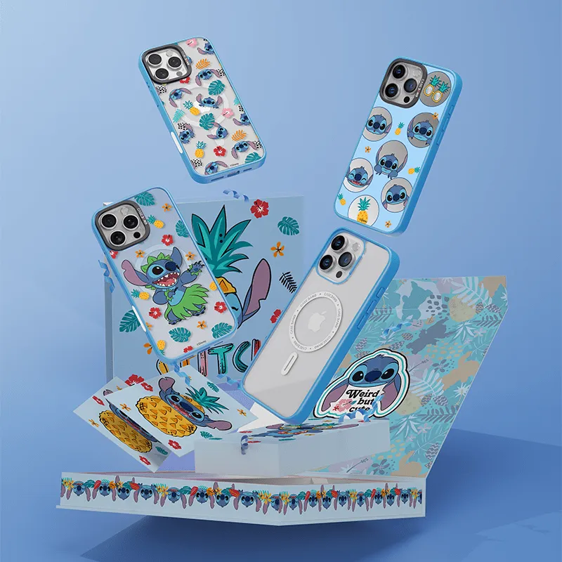 Sleek Edge Island Vibes Stitch Phone Case Gift Box