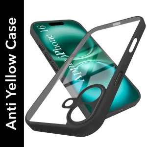 For Apple iPhone 16 Back Cover Case (Lifetime Anti Yellow | Anti Scratch | Crystal Clear Shockproof) Enhanced Comfort Gloss Surface Layer