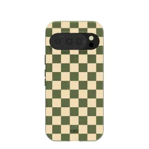 Polished Look Flexible Texture Forest Floor Matcha Check Google Pixel 10/10 Pro Case