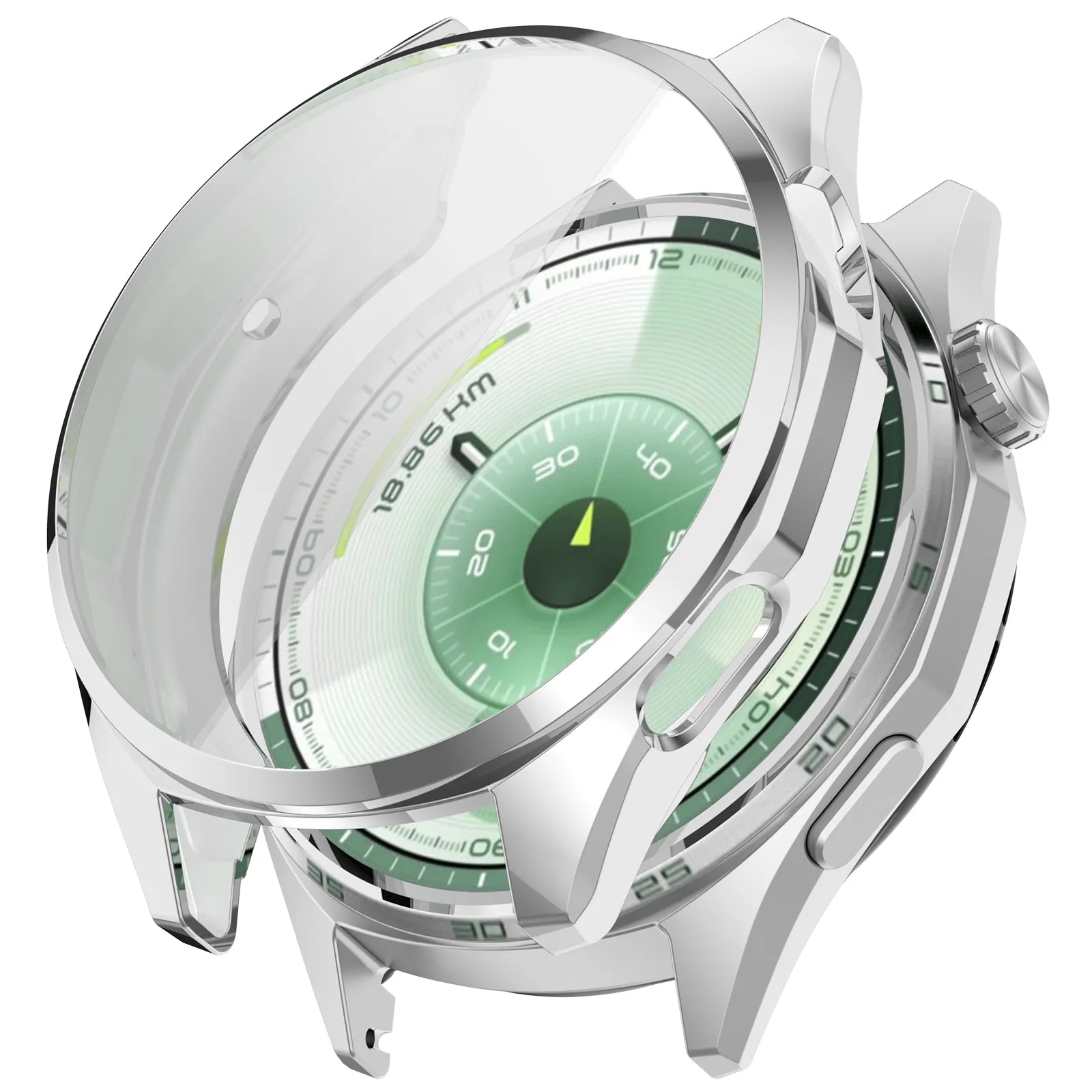 Huawei Watch GT 6 - 46mm TPU Case (Silver) Scratch Absorbing Edge